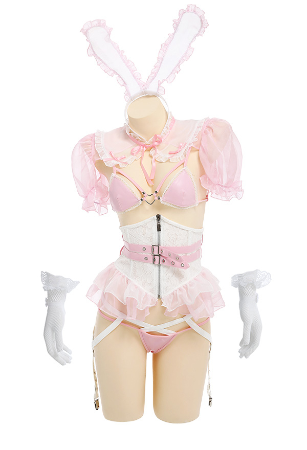 Bunny Sexy Lingerie Set - Lace Ruffled Garter Tulle Lingerie | Top Quality Outfit for Sale Bunny Sexy Lingerie Set - Lace Ruffled Garter Tulle Lingerie | Top Quality Outfit for Sale