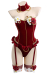MADAME BOVARY Lingerie Set Halloween Sexy Bodysuit with Stockings and Tulle Sleeves