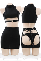 Lingerie Graphic Top & Skirt