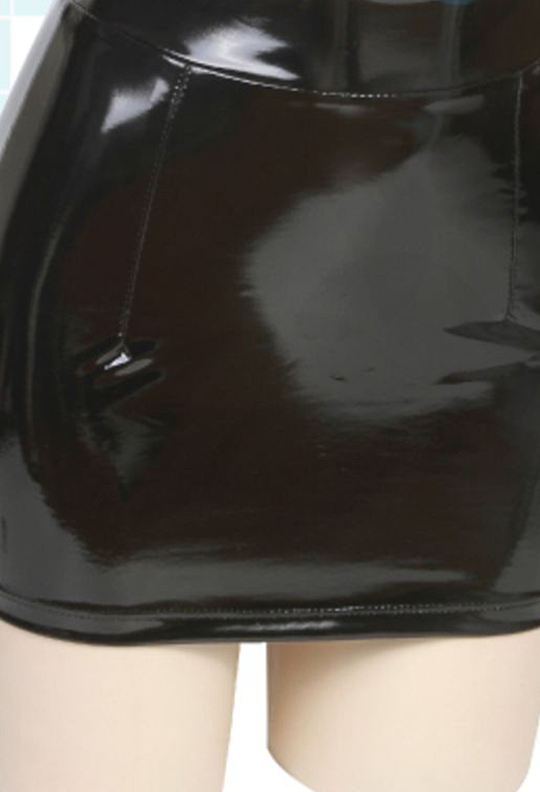 Dark Style Sexy Lingerie Set - Bandage Halter Top and Hip