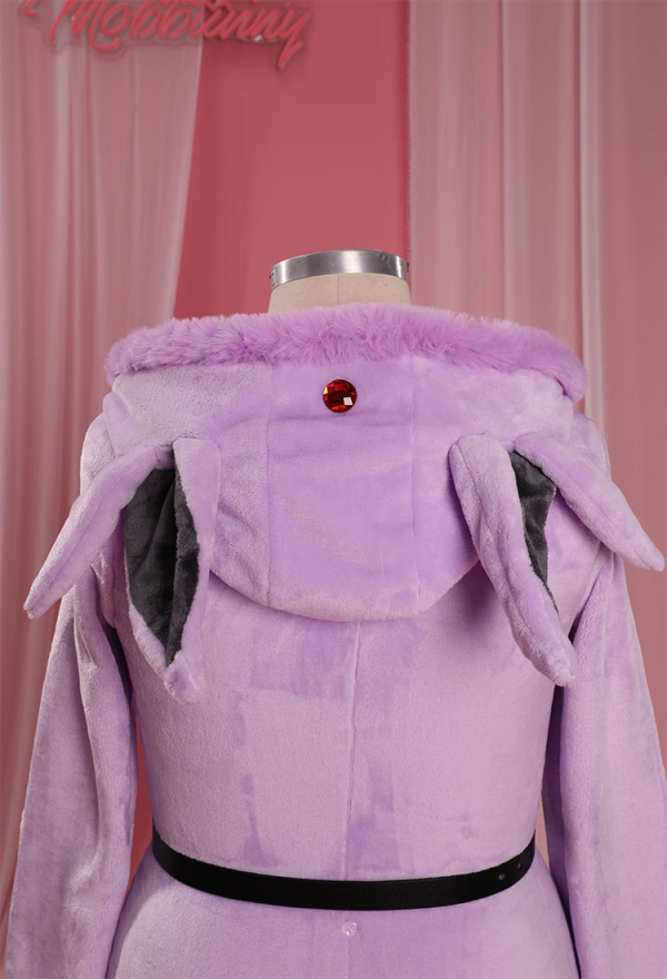 Furry Hooded Bodysuit Sleepwear Plus Size PM Derivative Fluffy