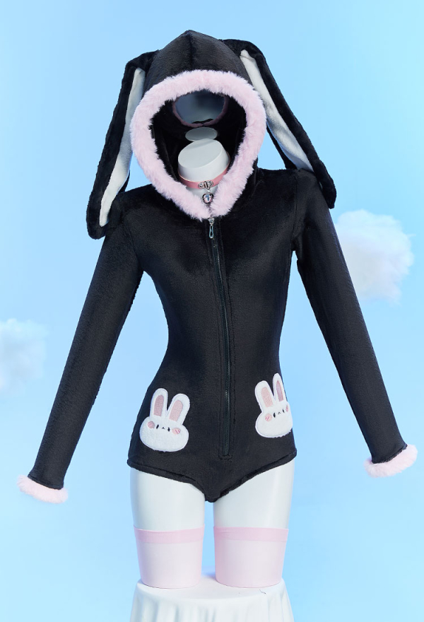 Conejo Pijamas Para Mujer Mameluco Mujer Traje Lindo Conejito