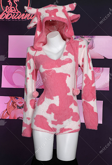 Cow Doodle Print Bodycon Dress