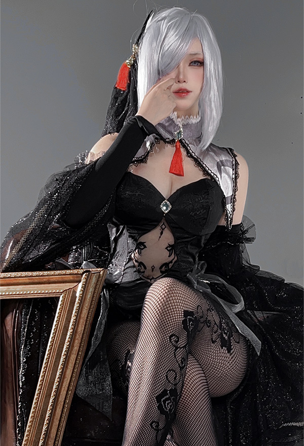 Women Shenhe Derivative Sexy Wedding Suit Costume- Bride Cheongsam Style Dress Lingerie Set Cosplay | Top Quality Outfits for Sale Women Shenhe Derivative Sexy Wedding Suit Costume- Bride Cheongsam Style Dress Lingerie Set Cosplay | Top Quality Outfits for Sale