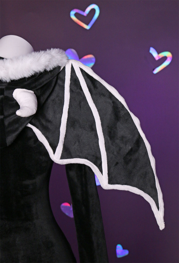 Gothic Skull Style Romper and Wings - Sexy Lingerie Bodysuit | Top Quality  Lingerie for Sale