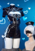 Halloween N Automata 2B Derivative Punk Sexy Lingerie Dress and Gloves with Thigh Socks and Belt
