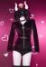 Halloween Hime Derivative Sexy Lingerie Bodysuit Plush Homewear Romper and Thigh Socks with Belt and Choker