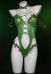 Halloween Sexy Lingerie Bodysuit Vine Style Bodysuit and Thigh Socks with Gloves and Choker