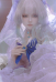 Sangonomiya Kokomi Bridal Style Corset Top and Skirt with Veil and Tigh High Stockings Cosplay Costume
