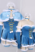 Plus Size Princess Zelda Derivative Sexy Lingerie Costume Christmas Furry Bodysuit with Gloves and Cloak