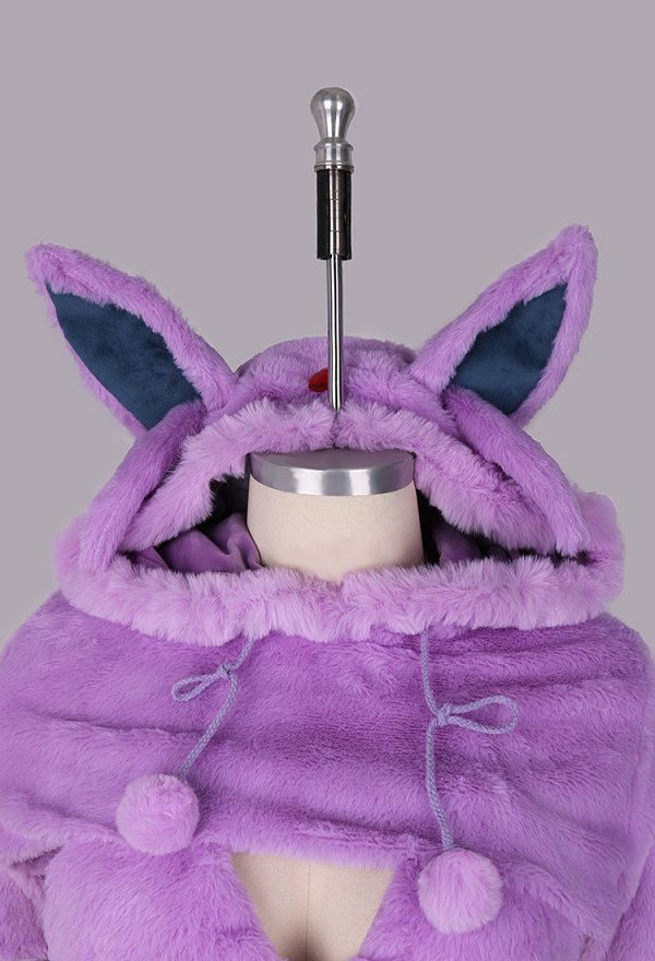 Plüschpuppen-Kleidungsset Lila – Hut, Mantel, Unterwäsche, Hakama & Gürtel Für 20 Cm Puppen