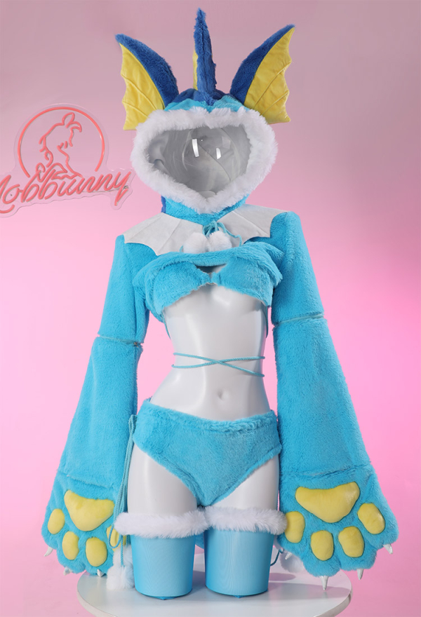 Femme PM Bikini Dérivé Lingerie Sexy en Peluche Kawaii Homewear