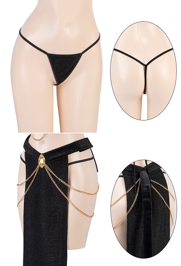 Halter Criss Cross Bra and Skirt - Sexy Lingerie Set | Top