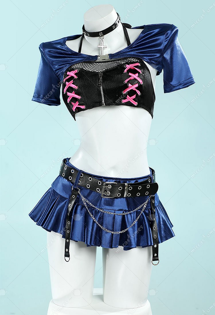 T-Shirt + Short Ensemble Anime Bleu - Décontracté Manga Cosplay | Homme Femme Sportswear Été