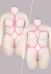 Plus Size Sexy Lingerie Accessory Pink Hemp Rope Body Chain Bondage Accessory