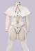Plus Size Friren Derivative Sexy Lingerie Costume Cutout Top Cape and Panty with Sleeves