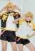 Vocal T-shirt and Coat with Shorts and Belt Casual Outfit Cosplay Costume