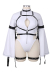 Plus Size Code Giasu C.C. Derivative Sexy Cosplay Bodysuit Cut Out Strappy Jumpsuit with Long Stockings