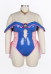 Plus Size YGO Dark Magician Girl Derivative Sexy Cosplay Suit Hollow Off-the-Shoulder Bodysuit with Hat and Tulle Skirt