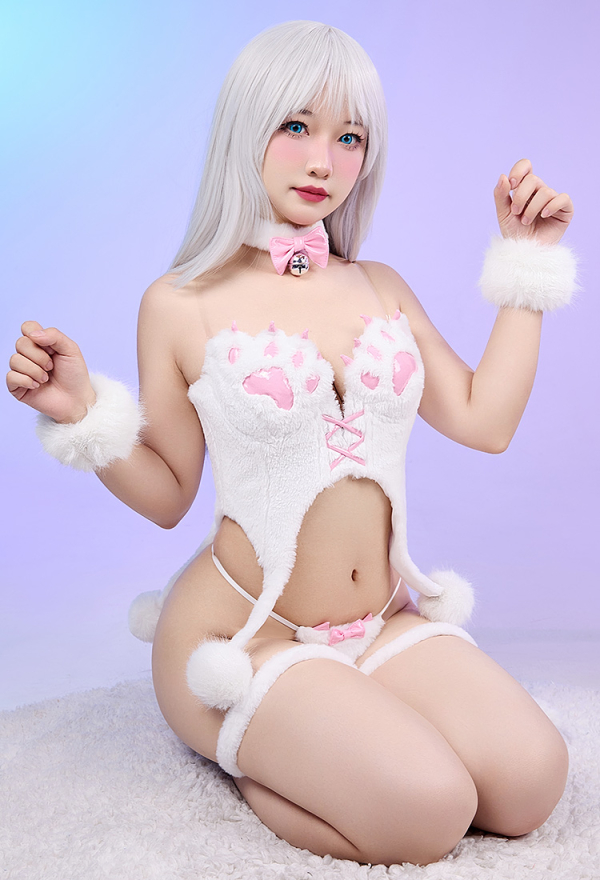 Frau Kostm - Sexy Erotik Dessous Set Eiszeit Plsch Trgerlos Taillenlos Niedliche Katze Kralle Top und Tanga mit Schwanz Cosplay | Cosplay in Top Qualitt Frau Kostm - Sexy Erotik Dessous Set Eiszeit Plsch Trgerlos Taillenlos Niedliche Katze Kralle Top und Tanga mit Schwanz Cosplay | Cosplay in Top Qualitt
