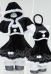2B Derivative Sexy Lingerie Costume Christmas Furry Dress with Cape and Gloves
