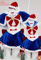 Usagi Tsukino Derivative Sexy Lingerie Suit Christmas Furry Bowknot Dress with Cape Hat Cosplay Costume