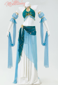 Link Derivative Sexy Lingerie Set Halter Top and Skirt with Thong Sleeves