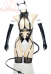 MOBBUNNY X DISHWASHER1910 2B Derivative Sexy Lingerie Bodysuit Little Devil Cutout Bandage Bodysuit with Tail Headpiece
