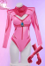 Peach Princess Derivative Sexy Lingerie Set Racing Suit Striped Cutout Bodysuit with Crown Gloves