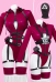 Squid Game Derivative Sexy Lingerie Bodysuit Cutout Zipper Hooded Bodysuit with Gloves Headgear