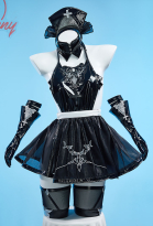 Mobbunny x Dishwasher1910 2B Sexy Lingerie Maid Costume Halter Backless Dress Set