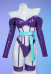 Rui Kisugi Derivative Sexy Lingerie Set Off Shoulder See Through Bodysuit with Belt and Stockings