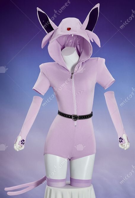 PM Derivative Sexy Lingerie Summer Homewear Romper with Tail and Sleeves