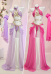 Princess Zelda Derivative Sexy Cosplay Lingerie Dance Dress Halter Top and Panty with Sleeves and Gauze Skirt
