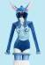 Little Monster Derivative Sexy Plush Homewear costume Fluffy Romper with Socks and Belt