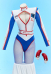 Ricky Bobby Derivative Sexy Lingerie Racing Bodysuit Cutout Printed Jumpsuit with Pantyhose and Belt