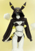 PM Derivative Sexy Cosplay Costume Suit Lace Bikini Set with Hooded Short Jacket and Tail