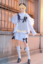Vocal Len Symphony 2025 Skin Cosplay Costume Top and Shorts with Hat