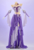 The Long Hair Princess Derivative Sexy Cosplay Costume Dance Style Outfit Tube Top and Layered Skirt with Sleeves and Choker