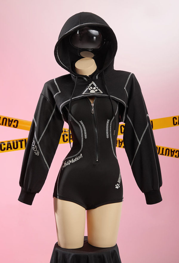 Cyber-Style Sportswear Yoga Bodysuit - Sexy Outfit