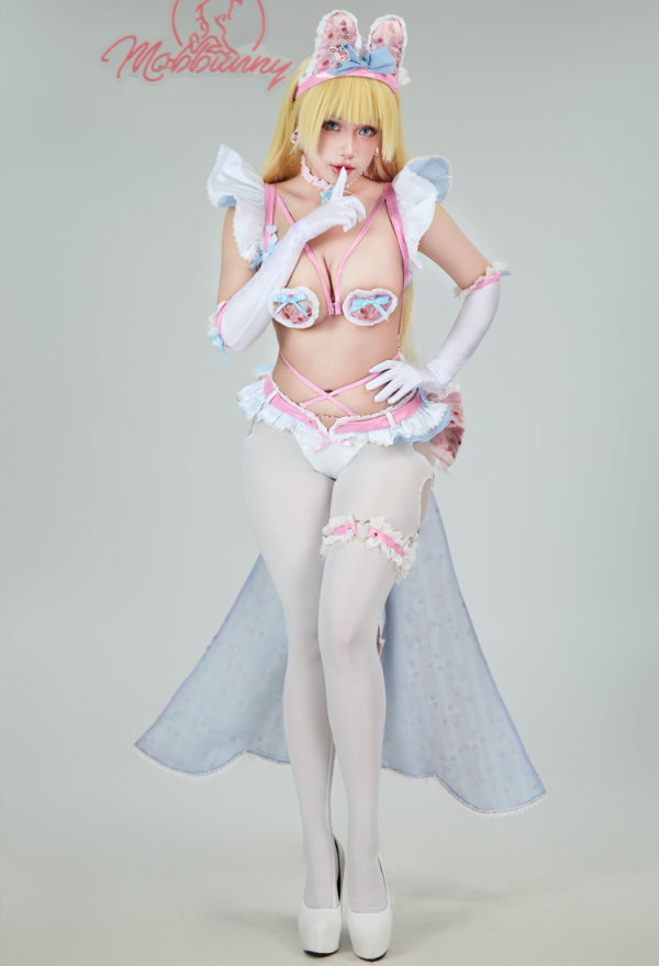 Women SADIE Derivative Sexy Costume - Pink Kawaii Bowknot