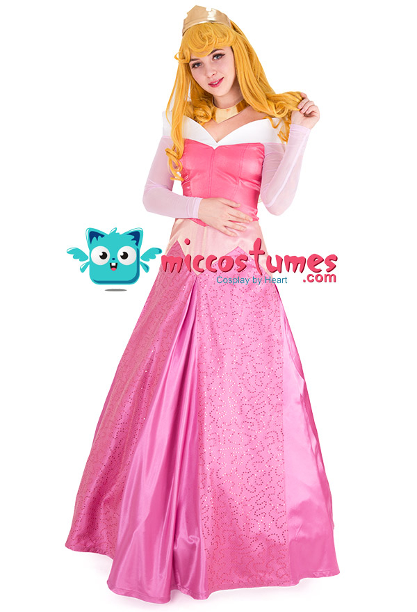 Prinzessin Rose Rosa Cosplay Kleid Kostüm inspiriert von Prinzessin Aurora