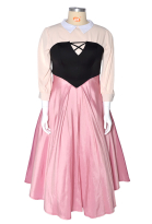 Plus Size Sleeping Beauty Princess Maiden Dress Cosplay Costume with Corset and Cape Inspired by Princess Aurora