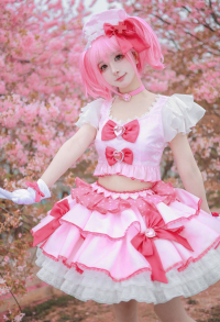 My Guardian Characters Hinamori Amu Cosplay Costume Short Top and Skirt with Gloves and Hat