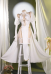 Miccostumes x MobBunny x Chowbie Sister Sexy Lingerie Set Halloween Hollowed Halter Dress and Veil with Thigh Socks and Earrings