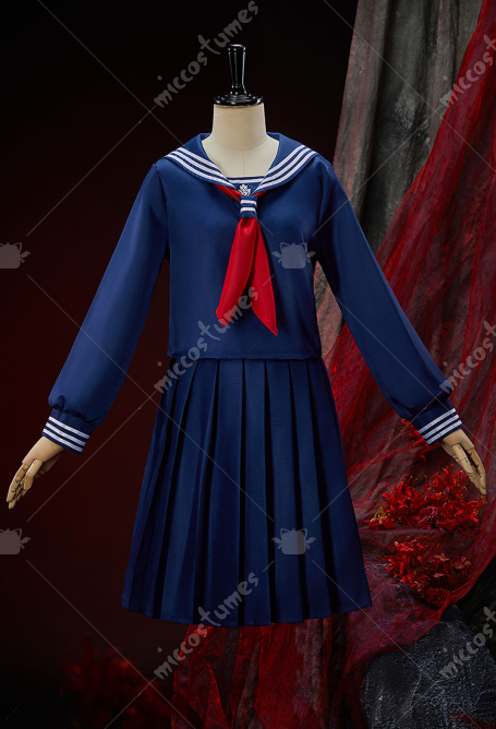 Female Game Silent Hill Shimizu Hinako Cosplay Costume Daily Sailor Suits main image 1