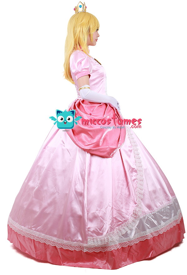 Girl Peach Costume Adult Girl Peach Cosplay Party Dress