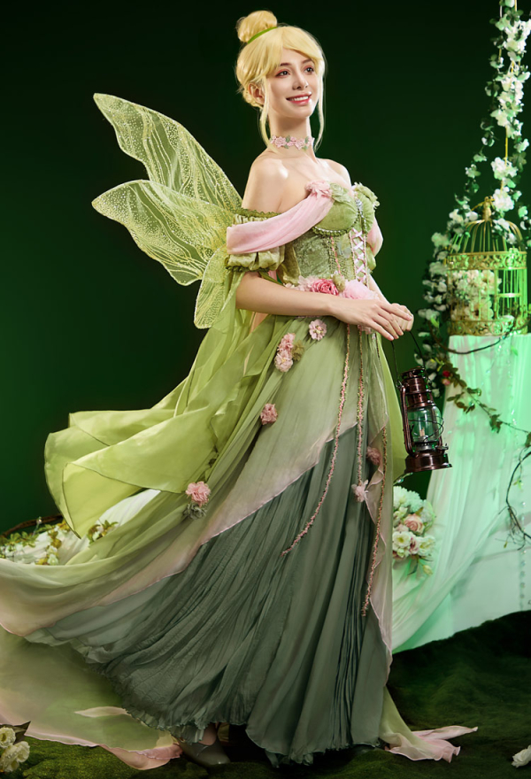 Tinker Bell Derivative Fantasy Waist-cinching Dress - Dresses for Women |  Top Quality Outfits for Sale