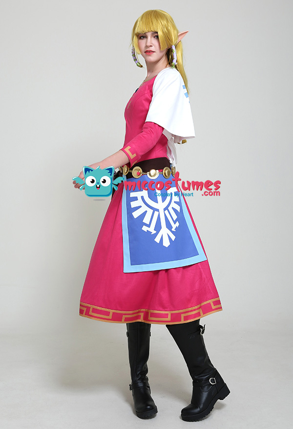 The Legend of Zelda: Skyward Sword Prinzessin Zelda Cosplay Kostüm Kleid