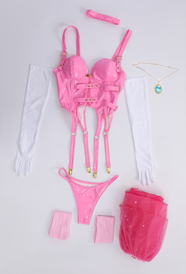 Halloween Women Peach Pink Princess Lingerie Set - Sexy Lingerie Costume |  Top Quality Lingerie for Sale